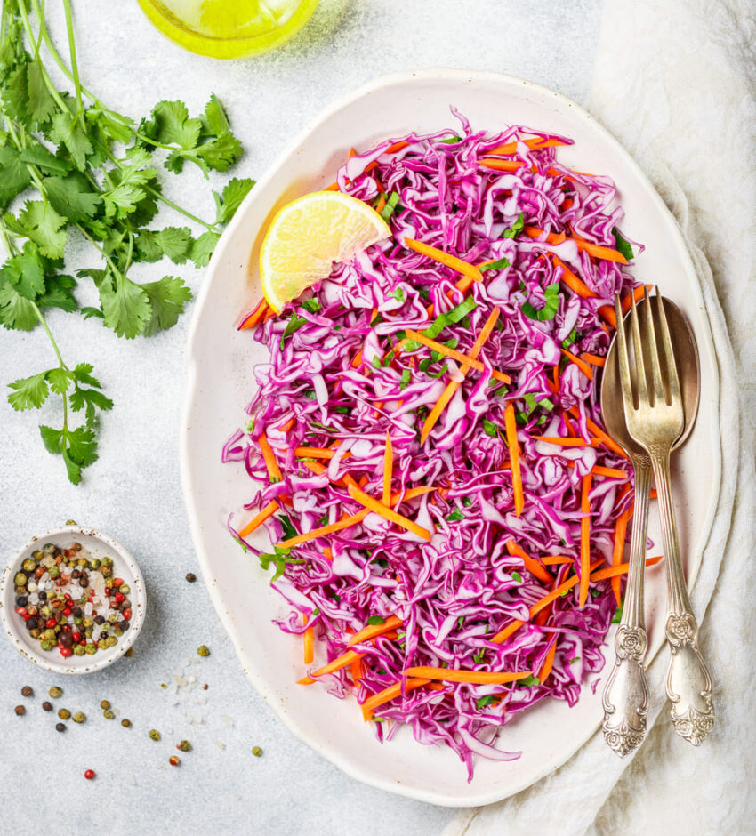 Crunchy lemon slaw recipe